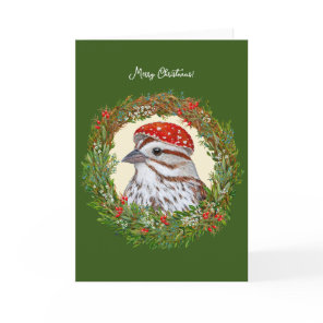 Will the sparrow Christmas card