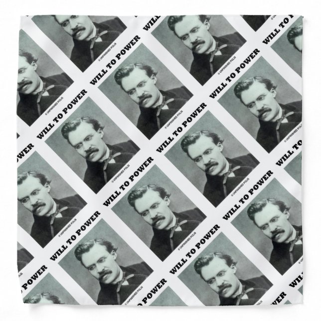Will To Power Frederich Nietzsche Philosophy Bandana (Front)