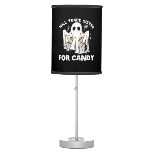 will trade sister for candy cute halloween ghost table lamp