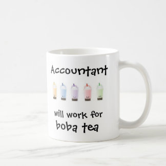 Will Work for Boba Tea Coffee Mug
