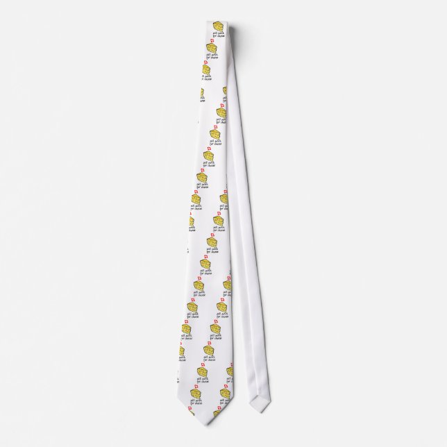 Will Work For Cheese Tie (Front)