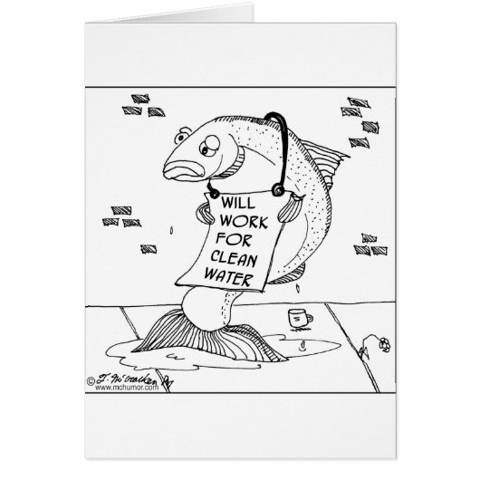 Will Work For Clean Water Cards (Front)