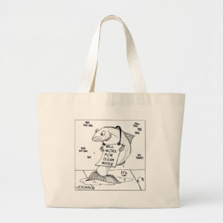 Will Work For Clean Water Large Tote Bag