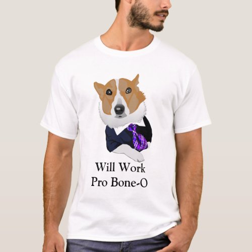 Will Work Pro Bone_O Lawyer Dog Meme T_Shirt