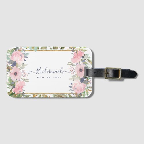 Will you be BRIDESMAID MAID HONOR FLOWERGIRL Luggage Tag