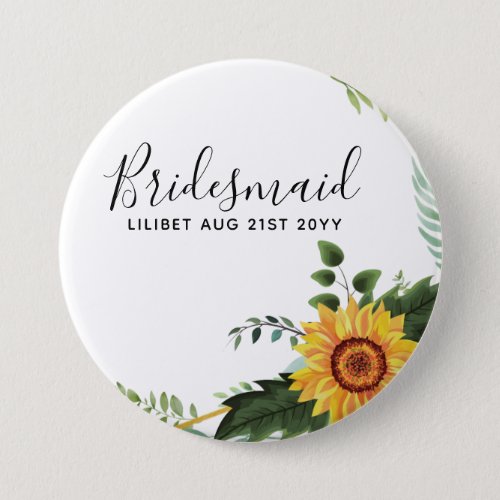 Will You Be Bridesmaid Maid Honor Thank You Mother Button