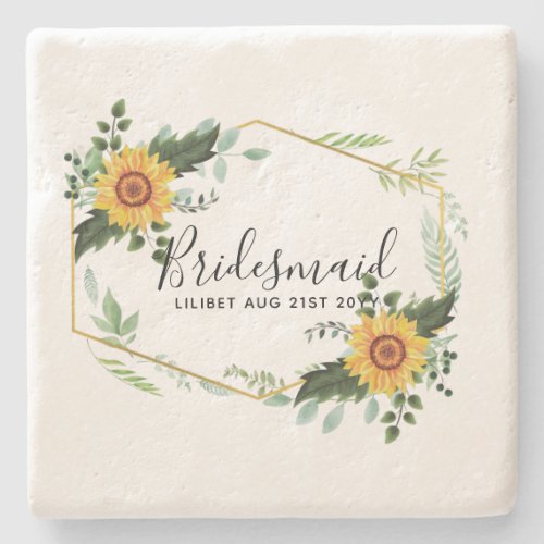 Will You Be Bridesmaid Maid Honor Thank You Mother Stone Coaster