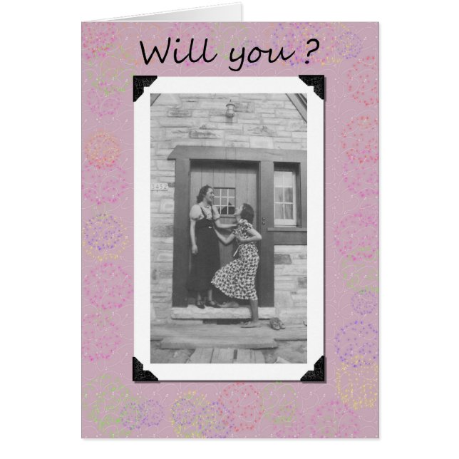 Will you Be in my wedding? Cards (Front)