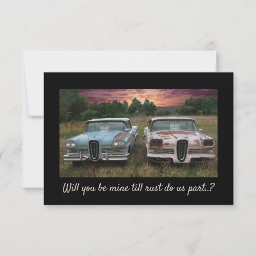 Will you be mine till Rust do us part