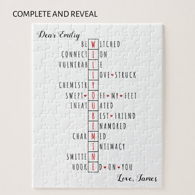 Will You Be Mine - Unique Love Declaration Reveal  Jigsaw Puzzle (Creator Uploaded)