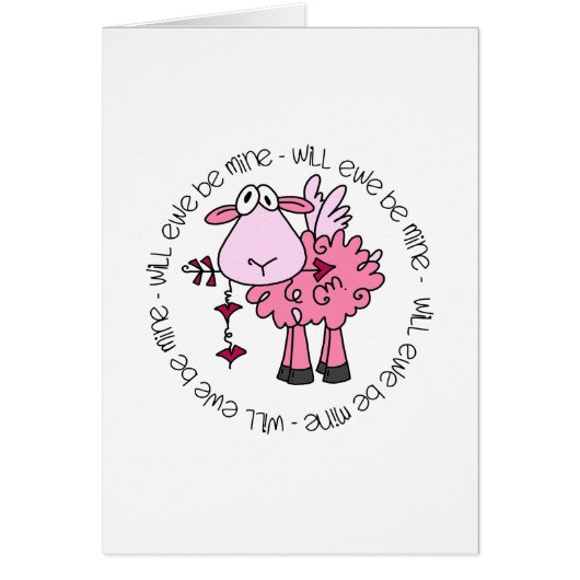 Will You Be Mine Valentine Cards (Front)