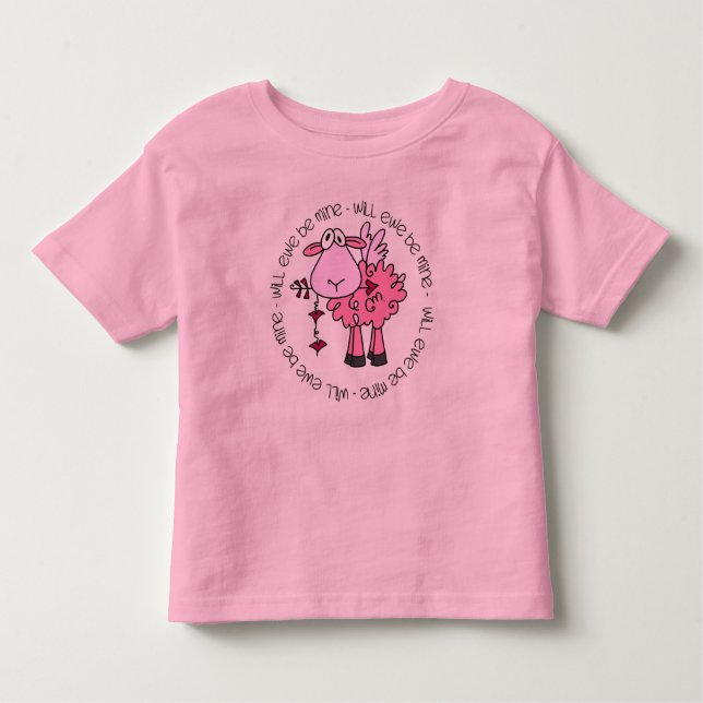 Will You Be Mine Valentine Toddler T-shirt (Front)