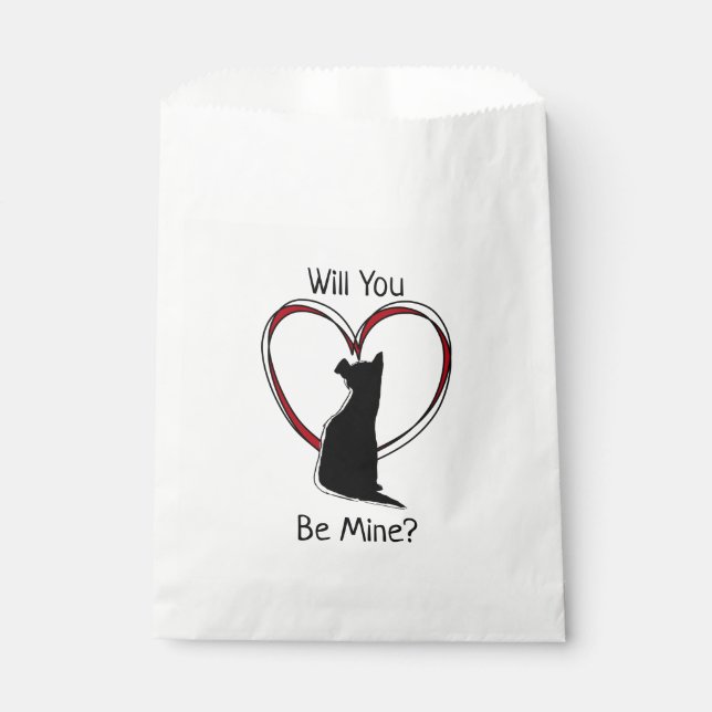 Will You Be Mine? | Valentine's Day Favor Bag (Front)