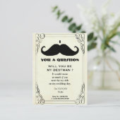 will you be my best man,be my best man invitation postcard (Standing Front)