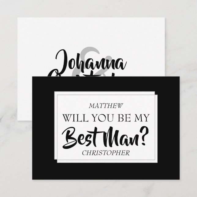 Will You Be My Best Man Card (Front/Back)