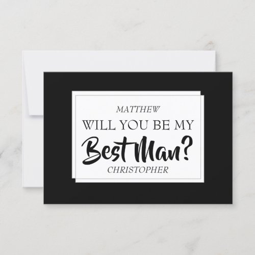 Will You Be My Best Man Card