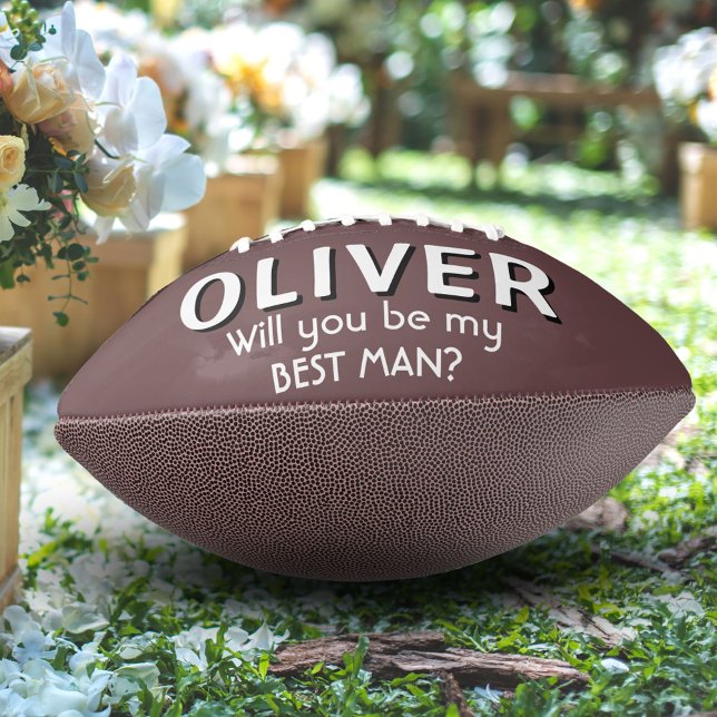 Will you be my Best Man Custom Name Football (Creator Uploaded)