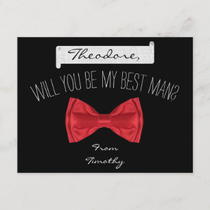 Will you be my Best Man Groomsman Card