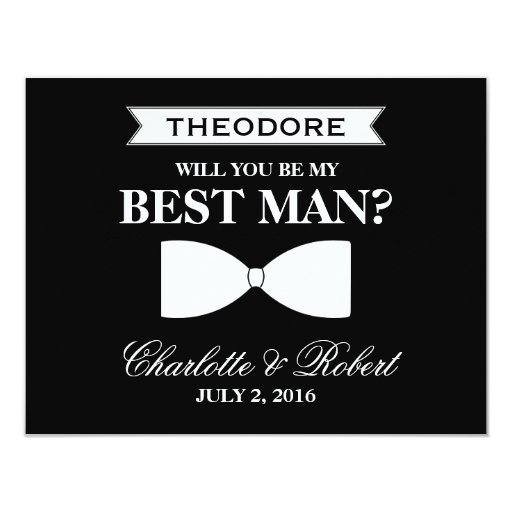 Best Man Invitation 6