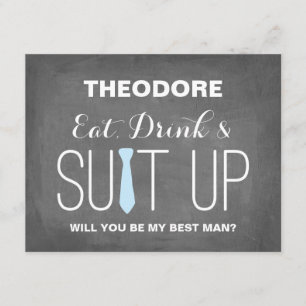 Will you be my Best Man ? Groomsmen Invitation