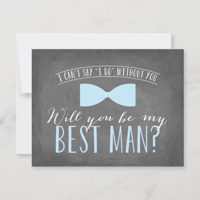 Will you be my Best Man? | Groomsmen Invitation (Front)