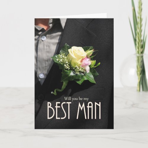 Will you be my Best Man Invitation