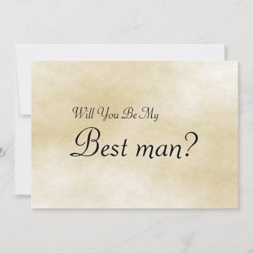 Will You Be My Best man Invitation