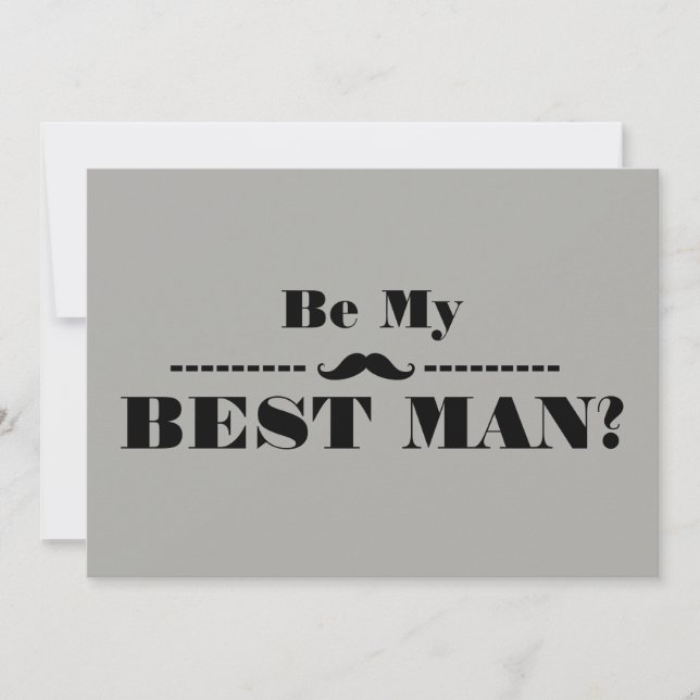 Will You Be My Best Man Invitation (Front)