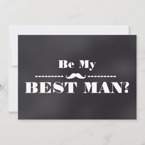 Will You Be My Best Man Invitation