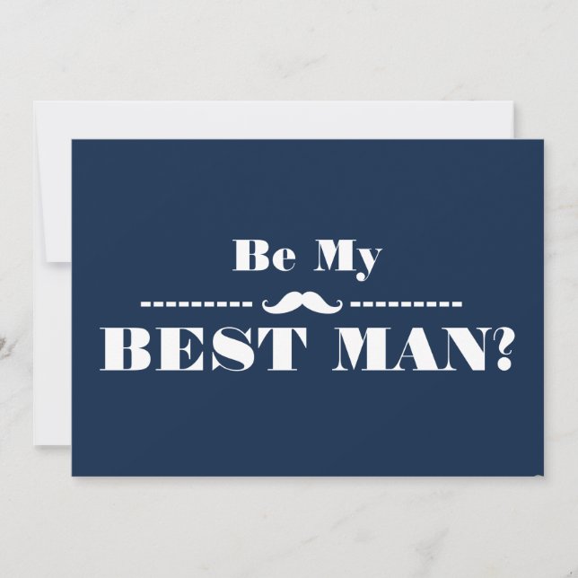 Will You Be My Best Man Invitation (Front)