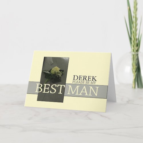 Will you be my Best Man Invitation