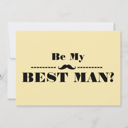 Will You Be My Best Man Invitation