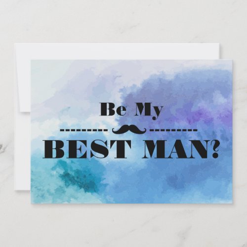 Will You Be My Best Man Invitation