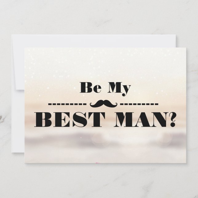Will You Be My Best Man Invitation (Front)