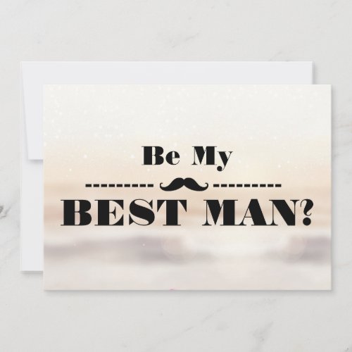 Will You Be My Best Man Invitation