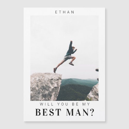 Will you be my Best Man Minimalist Photo Modern