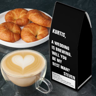 Will You Be My Best Man Proposal Ideas Roasted Coffee