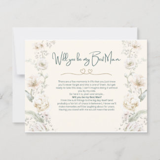 Will you be my best man - Proposal Postcard