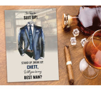 Will you be my Best Man Proposal Request Card