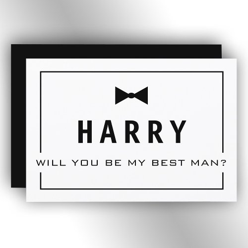 Will You Be My Best Man The Groomsman Invite