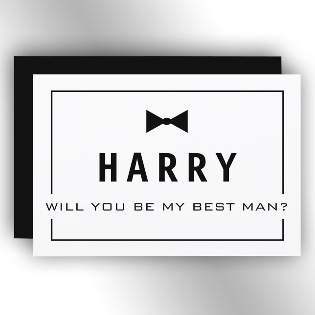 Will You Be My Best Man? The Groomsman Invite