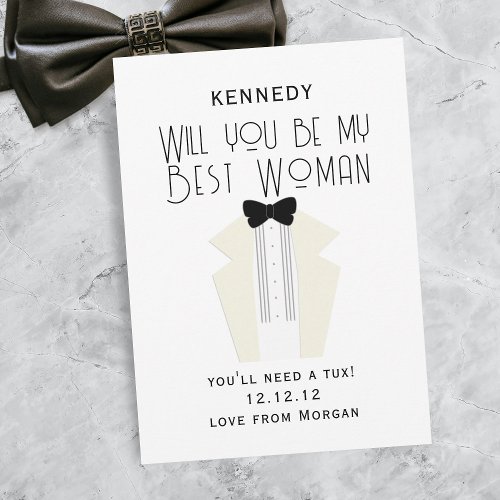 Will You Be My Best Woman Card