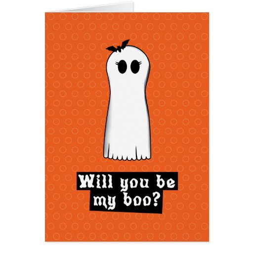 Will you be my boo Halloween Card | Zazzle