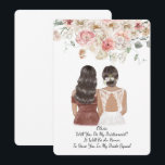 WILL YOU BE MY BRIDEMAID PROPOSAL SAVE THE DATE<br><div class="desc">WILL YOU BE MY BRIDEMAID PRETTY FLORAL PROPOSAL CARD.</div>