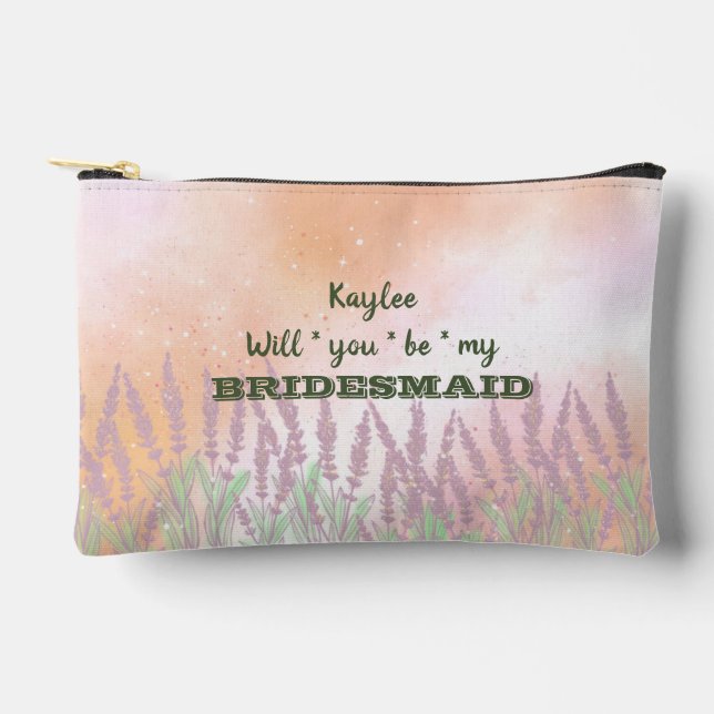 Will You Be My Brides Maid Accessory Pouch (Front)