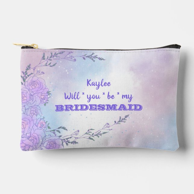 Will You Be My Brides Maid Accessory Pouch (Front)