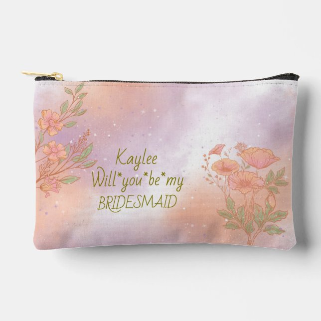 Will You Be My Brides Maid Accessory Pouch (Front)