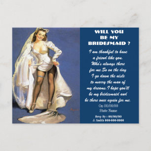will you be my bridesmaid ? be my bridesmaid,maid invitation postcard
