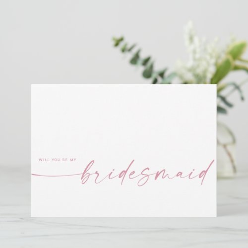 Will You Be My Bridesmaid | Blush Pink