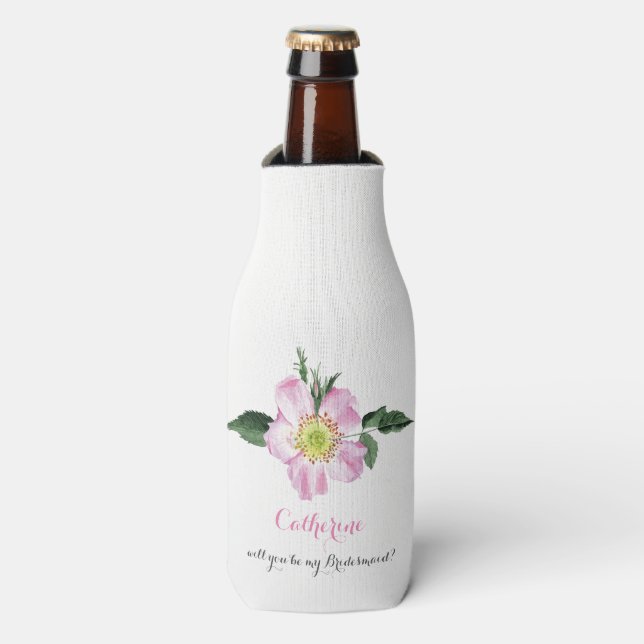 Will You Be My bridesmaid bottle cooler (Bottle Front)